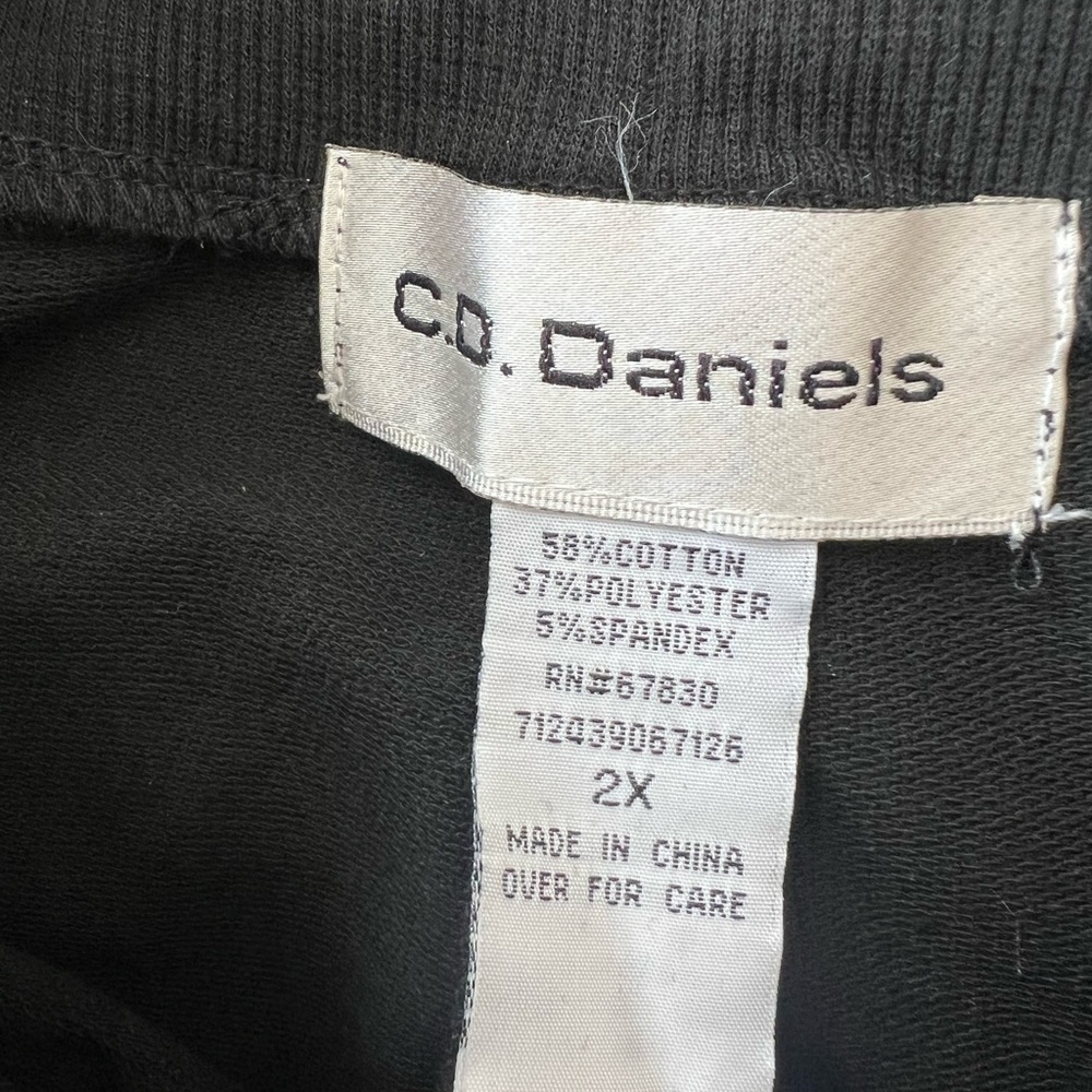 CD Daniels pull on yoga pant black 2X - Picture 7 of 9